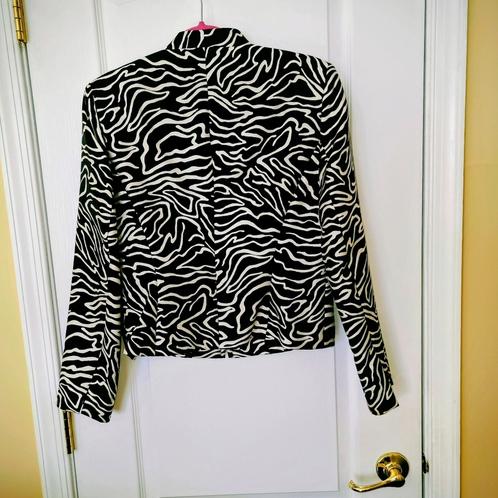 Talbots Zebra Jacket #8 - Picture 2 of 3